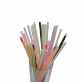 Трубочка для коктейля 0,5х21см цветная прямая 1000шт/уп  