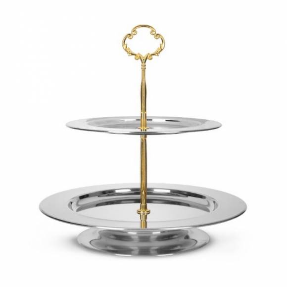 Этажерка 2-х ярусная 260 мм нержавеющая сталь [RGS-PC108-Y2] кт2900