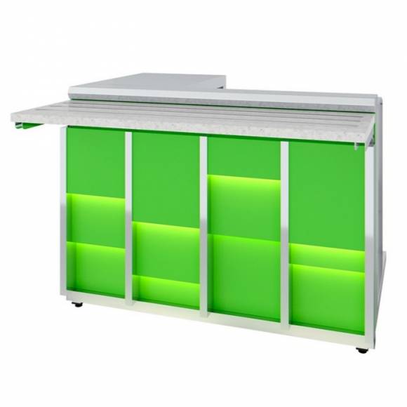 Прилавок кассовый универсальный Neon Luxstahl КК-1200 Premium Прилавок кассовый универсальный Neon Luxstahl КК-1200 Premium