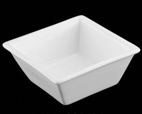 Салатник 95х95мм 140 мл квадратный Wilmax WL-992495 /6/48/