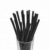Трубочка для коктейля 0,6*20,5 черная прямая 1000шт/уп. 