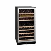 Винный шкаф компрессорный встраиваемый DUNAVOX DX-94.270SDSK 2 температурные зоны