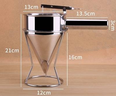 Дозатор жидкого теста Hurakan HKN-DD01 нерж. на подставке Дозатор жидкого теста Hurakan HKN-DD01 нерж. на подставке