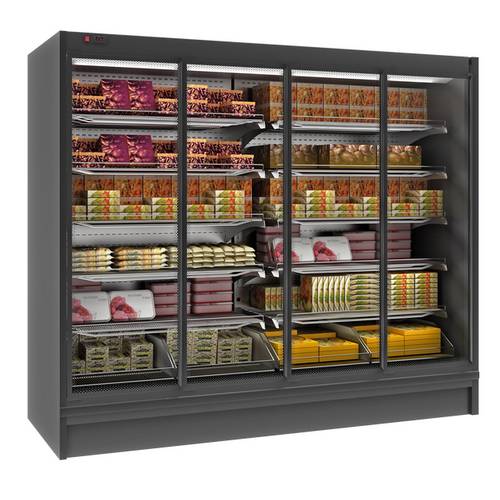 Пристенный охлаждаемый стеллаж Polair GELO MH 3750 - 3 кл без боковин