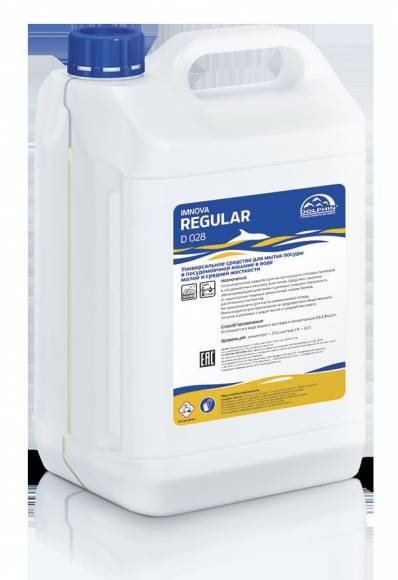 Средство моющее для посуд.моеч.машин 5 л. универсал. в воде малой и средней жестк. Regular D028-5 Средство моющее для посуд.моеч.машин 5 л. универсал. в воде малой и средней жестк. Regular D028-5