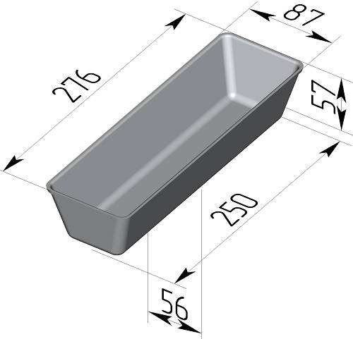Форма для хлеба Спика 275 х 85 х 55 мм     Форма для хлеба Спика 275 х 85 х 55 мм