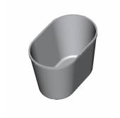 Форма для хлеба Спика 3 Л  10 овал (215 х 105 х 105 мм) 3 секции