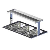 Полка настольная Gastrolux ПН-183/С стеклянная прямая Полка настольная Gastrolux ПН-183/С стеклянная прямая