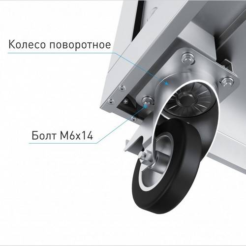 Комплект колес для линии раздачи "HOT-LINE" Комплект колес для линии раздачи "HOT-LINE"