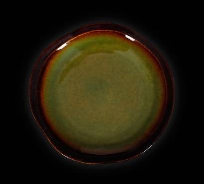 Тарелка мелкая 150мм Corone Verde синий+зеленый HL496930 фк0704