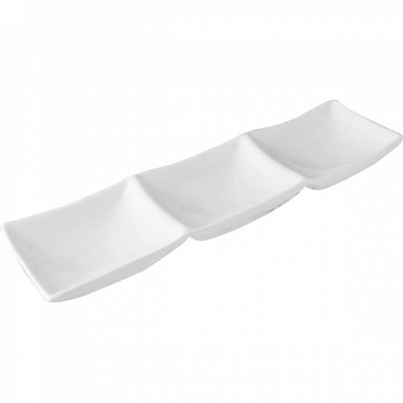 Менажница 3 отделения H=25 L=350 B=105мм «Кунстверк» A6296 /1/24/