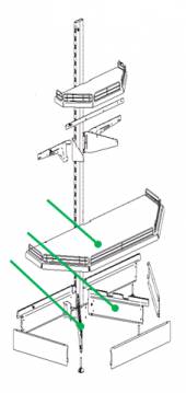 Комплект полки торцевой нижней 500 Н New МХМ Купец 