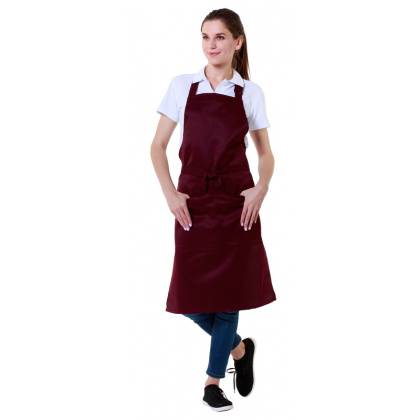 Фартук «Гриль» бордовый [00301] со404