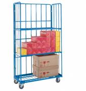 Тележка-стеллаж для белья ТБ122 ОЛДАК 3 полки, стенки сетчатые г/п 150кг Тележка-стеллаж для белья ТБ122 ОЛДАК 3 полки, стенки сетчатые г/п 150кг