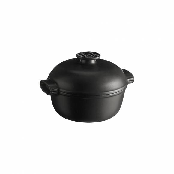Кастрюля 2,0 л. d=22,5 см. h=18 см. с крышкой (индукция) графитовая керамика Emile Henry 776620