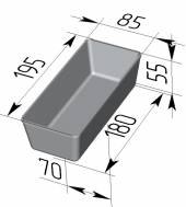 Форма для хлеба Спика 14 (195 х 85 х 55 мм)  