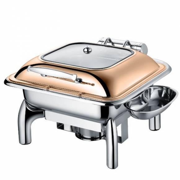 Чафинг-диш Crazy Pan CP-CHD017RG розовое золото Чафинг-диш Crazy Pan CP-CHD017RG розовое золото