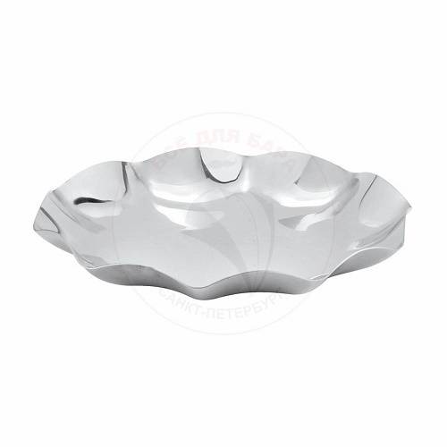 Блюдо круглое 275мм волнистый край нерж. КНР 99000063