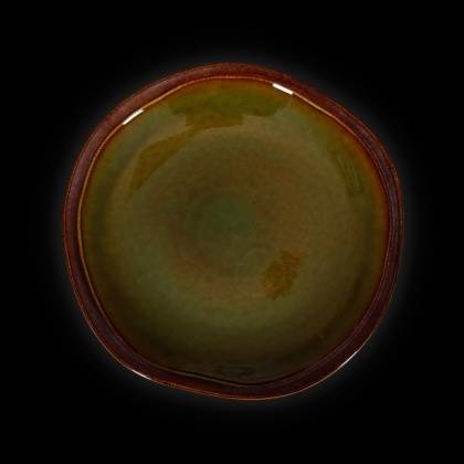 Тарелка мелкая 280мм Corone Verde синий+зеленый HL496960  фк0707