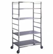 Тележка-стеллаж для белья ТБ13 ОЛДАК 9 уровней, 3 сплошные полки Тележка-стеллаж для белья ТБ13 ОЛДАК 9 уровней, 3 сплошные полки