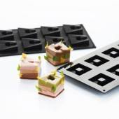 Форма для пирожных "Cube" 50х50 h16мм, 8 ячеек, 28мл, силикон Martellato 30SIL601 Форма для пирожных "Cube" 50х50 h16мм, 8 ячеек, 28мл, силикон Martellato 30SIL601