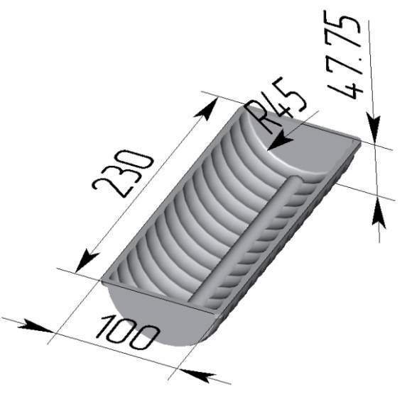 Форма для хлеба Спика Волнистая (230 х 100 х 48 мм) Форма для хлеба Спика Волнистая (230 х 100 х 48 мм)
