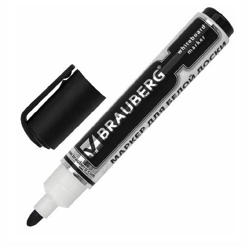Маркер для маркерной доски Brauberg линия 5 мм. черный