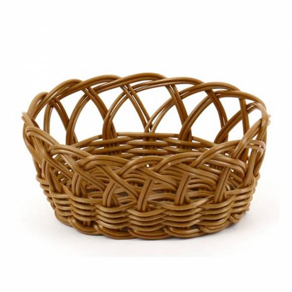 Корзинка пластиковая 170х110мм коричневая [KT4062]