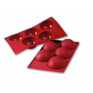 Форма силиконовая 5 порций Полусфера SF001/N Martellato.