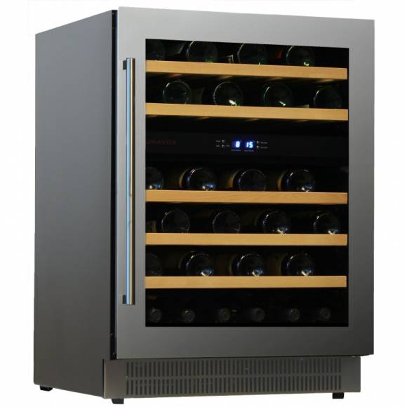 Винный шкаф компрессорный, под столешницу DUNAVOX DAU-46.146DSS 2 температурные зоны