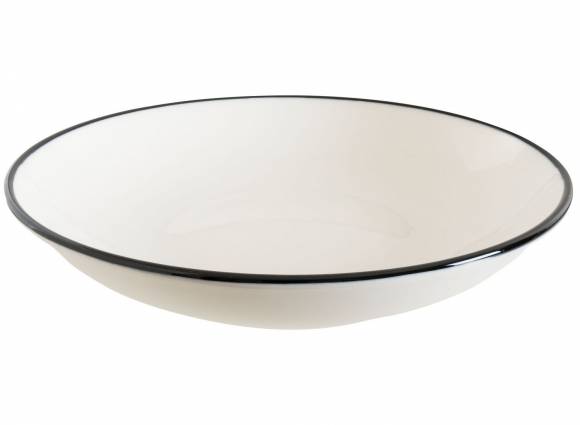 Салатник 330 мл 150 мм h=38 мм Линеа Черный, форма Гурмэ Bonna LNEBLGRM15CK