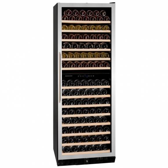 Винный шкаф компрессорный встраиваемый DUNAVOX DX-181.490SDSK 2 температурные зоны