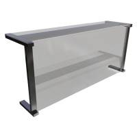 Настольная полка 1-уровневая Gastrolux ПН-053/Г стеклянная, Г-образная Настольная полка 1-уровневая Gastrolux ПН-053/Г стеклянная, Г-образная