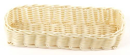 Корзинка пластиковая 270х90 мм бежеевая [KT3049] Beige 3531