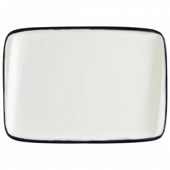 Блюдо прямоуг. 230*160 мм Линеа Черный, форма Мув Bonna LNEBLMOV26DT