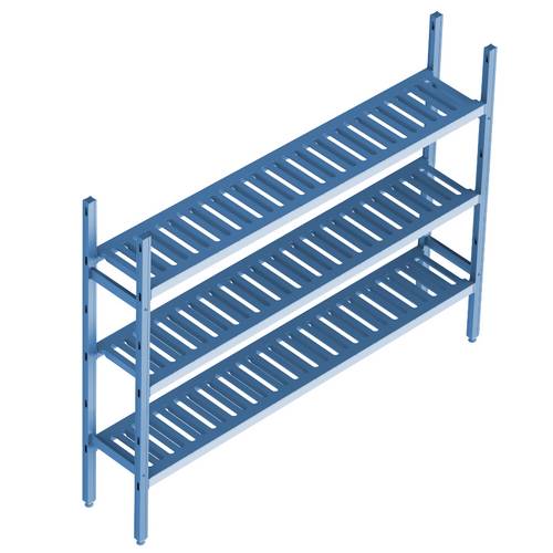 Cтеллажная система Polair LOAD.ME poly 3 яруса 1800x400x1800 18AL.3PP40.18B