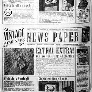 Бумага для подачи "Газета" 305х305мм  VINTAGE белый Б00076 04146653 /1000/ Бумага для подачи "Газета" 305х305мм  VINTAGE белый Б00076 04146653 /1000/