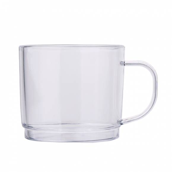 Кружка 230 мл. 75 мм. h=68 мм. поликарбонат, прозрачн. GP 77162
