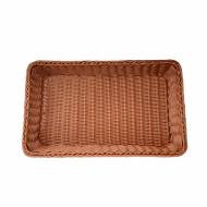 Корзина для хлеба прямоуг. 53*32*9 см. коричневая полиротанг MGprof 68433