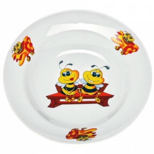 Тарелка глубокая 200мм фаянс Пчелы 4076 /20/ Тарелка глубокая 200мм фаянс Пчелы 4076 /20/