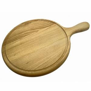 Доска для подачи 300мм круглая Доски буковые, с ручкой, бороздкой 56584