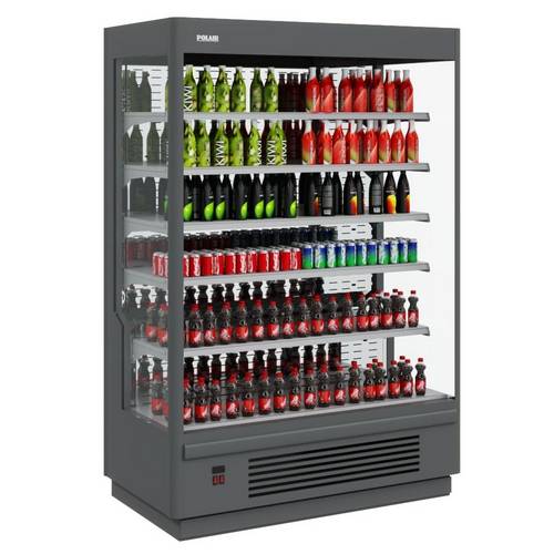 Пристенный охлаждаемый стеллаж Polair Stretto 1250-07 М без боковин