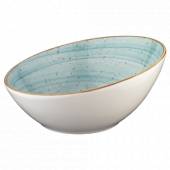 Салатник наклонный 22см 750мл фарфор Vanta Aura Aqua Bonna /6/ AAQ VNT 22 KS