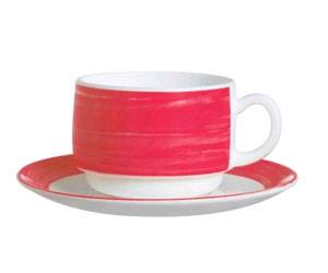 Блюдце d=140 мм вишневый край Браш H2786 40595 /6/ Блюдце d=140 мм вишневый край Браш H2786 40595 /6/