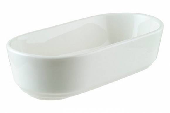 Салатник 155*80 мм 265 мл h=42 мм Белый, форма Хюгге Bonna MOD15DOK