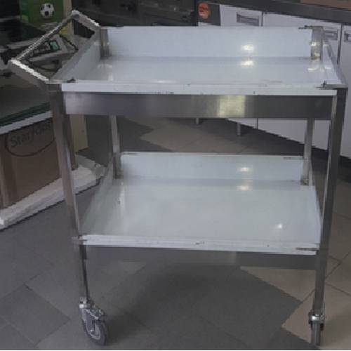 Тележка для посуды 800*500*900 гл.100, 2 уровня, техно