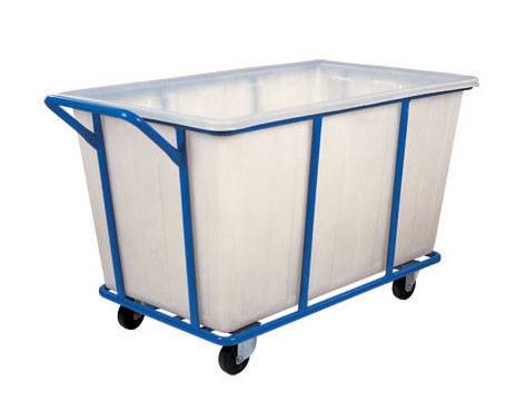 Тележка для прачечной ТП27.2 ОЛДАК конусный пластиковый бак 400л, г/п 150кг Тележка для прачечной ТП27.2 ОЛДАК конусный пластиковый бак 400л, г/п 150кг