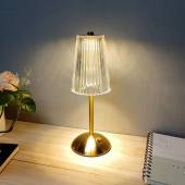 Лампа настольная беспроводная d=11 см. h=29,5 см. нерж./акрил, золотая LED CRYSTAL MGline 75041 Лампа настольная беспроводная d=11 см. h=29,5 см. нерж./акрил, золотая LED CRYSTAL MGline 75041