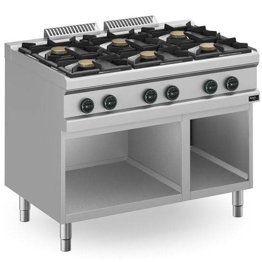 Плита газовая 6 конфор. Apach APRG-117P/PL на открытой базе Плита газовая 6 конфор. Apach APRG-117P/PL на открытой базе