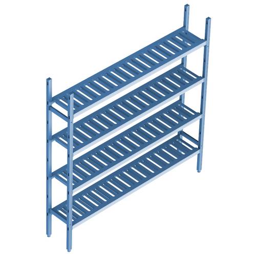 Cтеллажная система Polair LOAD.ME poly 4 яруса 1500x500x1600 16AL.4PP50.15B Cтеллажная система Polair LOAD.ME poly 4 яруса 1500x500x1600 16AL.4PP50.15B